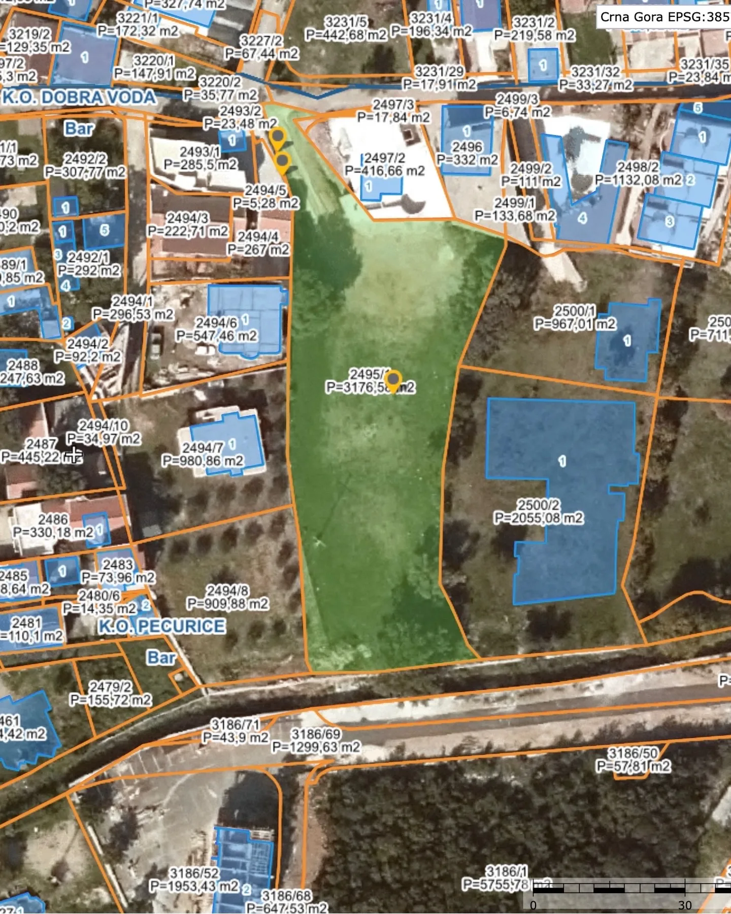 Investicioni plac, Dobre Vode - Bar